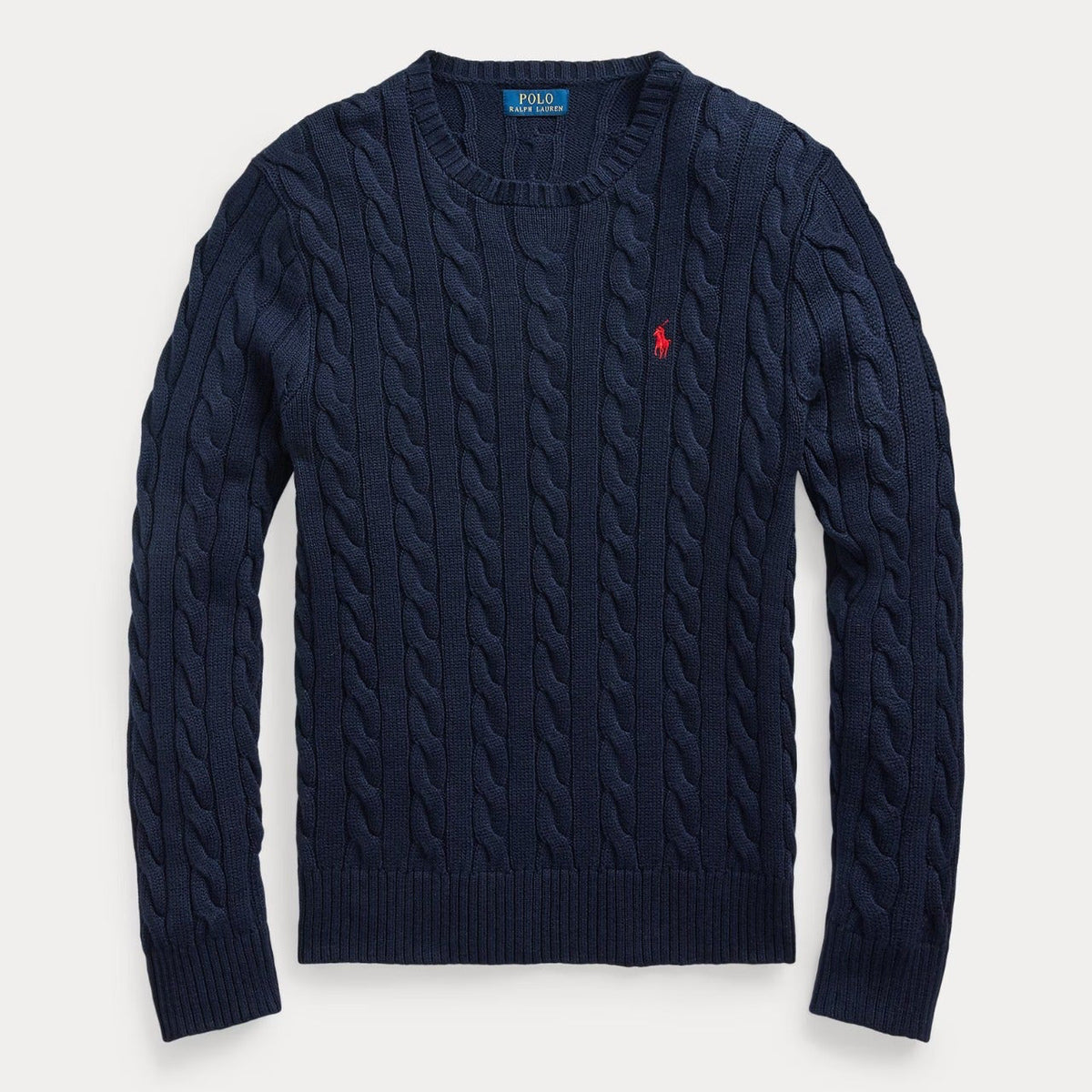 Cable-Knit Cotton Sweater