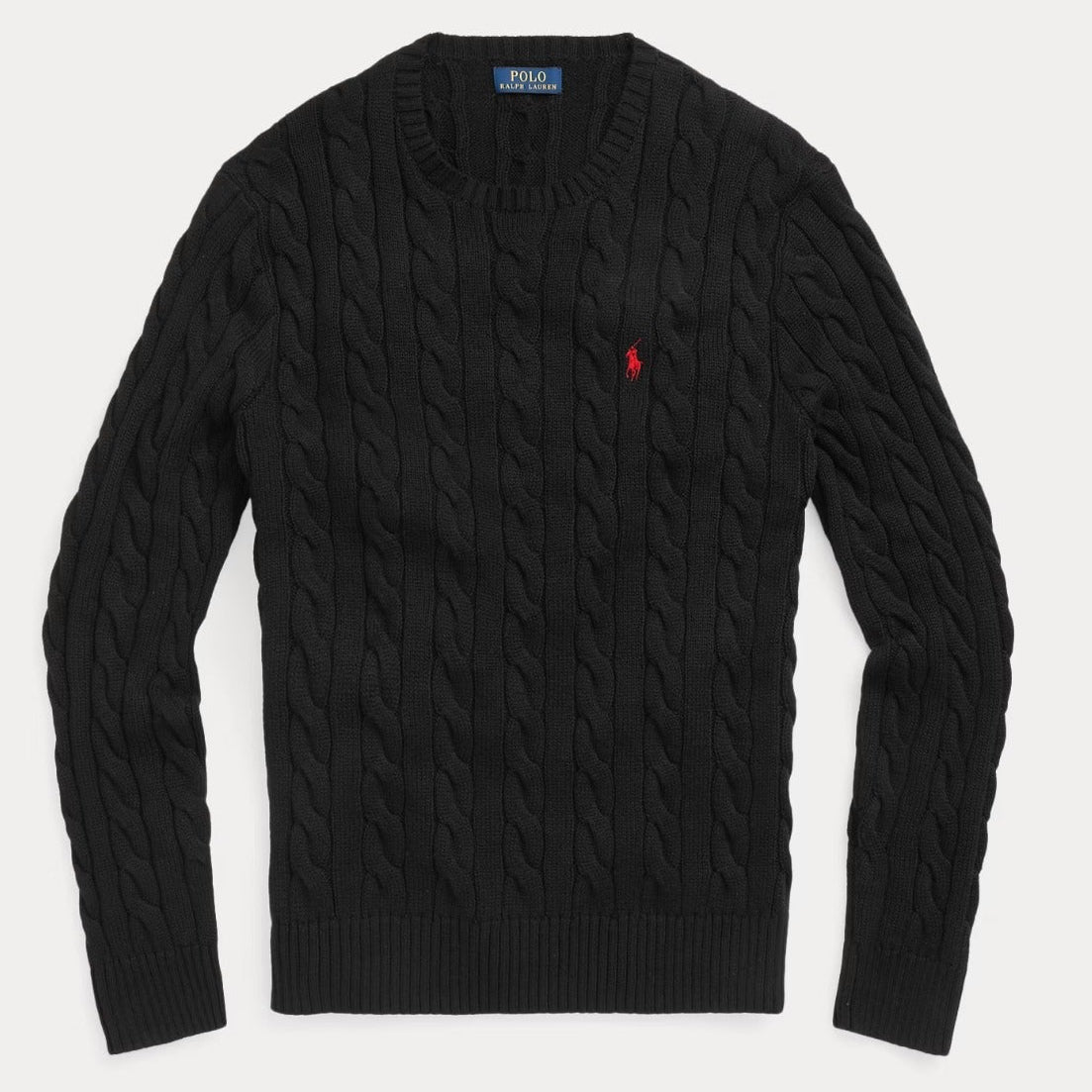 Cable-Knit Cotton Sweater