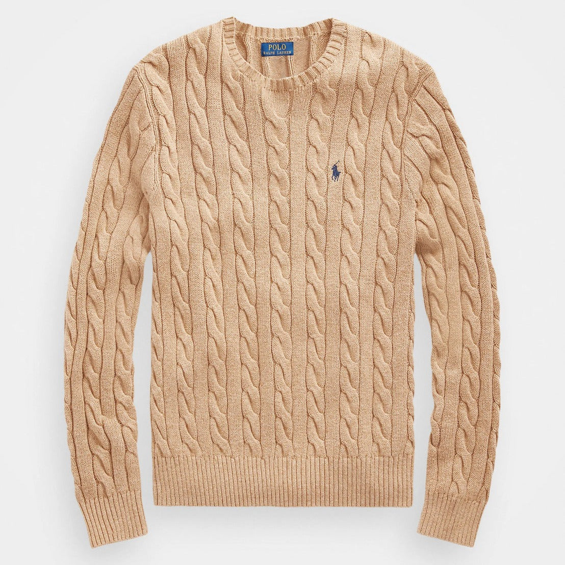 Cable-Knit Cotton Sweater